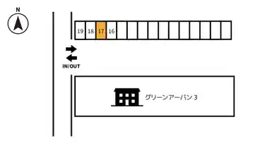 特P 平山4-22-7駐車場の図面