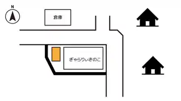 特P ぎゃらりぃきのこ裏駐車場の図面