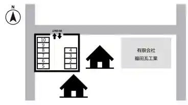 特P 北吉田町1022-3駐車場の図面