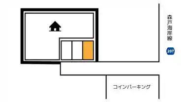 特P 日陰スペース【右/長さ550cm】桜山9-1-7駐車場の図面