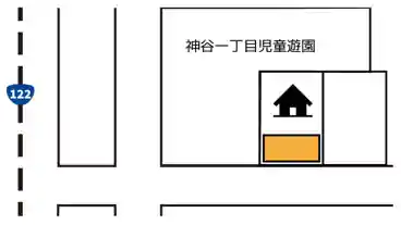 特P 《バイク専用》神谷1-5-9駐車場の図面