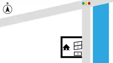 特P 【3番】八王寺町261-1駐車場の図面