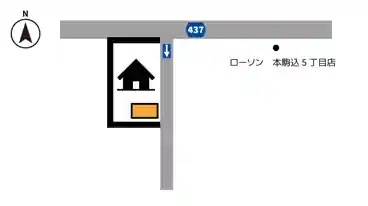 特P 《軽自動車》本駒込5-3-6駐車場の図面