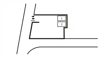 特P 金子歯科クリニック駐車場の図面