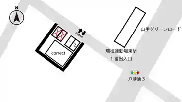 特P 八勝通3-5-4駐車場の図面