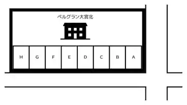 特P 東大成町1-676-2駐車場の図面