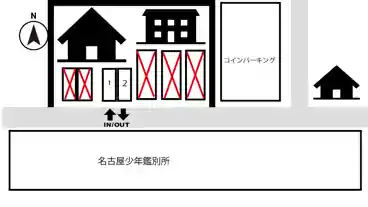 特P 【軽専用】北千種1-4-18駐車場の図面