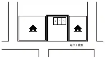 特P 五条1-3-13付近駐車場の図面