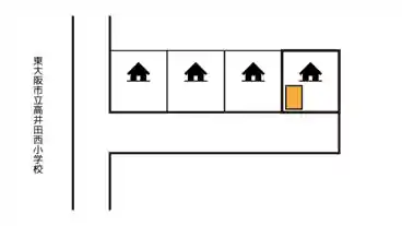 特P 《軽・コンパクト》高井田本通4-7-10駐車場の図面