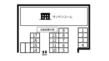 特P 諏訪町橋本305-1駐車場の図面