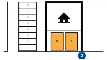 特P 【ア】内野西2-2-36駐車場の図面