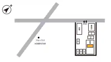 特P 【ガレージ内】大瀬1504駐車場の図面