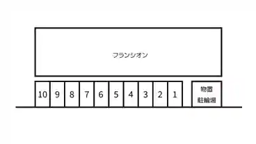 特P 石江5-4-2フラシオン駐車場の図面