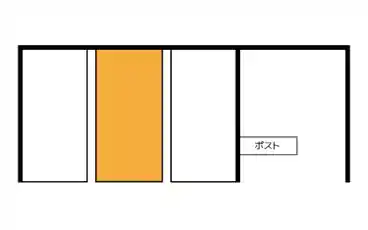 特P 《真ん中区画/中型車まで》中沢1-8-5駐車場の図面