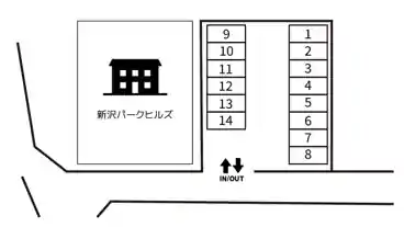 特P 戸塚町3521駐車場の図面