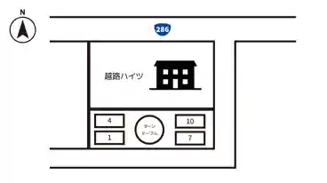 特P 越路ハイツ駐車場の図面