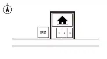 特P 西郷253-19駐車場の図面