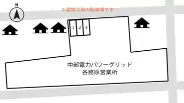 特P 中部電力PG各務原営業所駐車場の図面