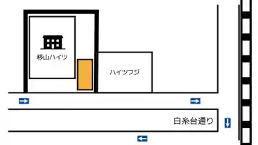 特P 白糸台5-6-23駐車場の図面