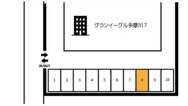 特P 西六郷4-30-14駐車場の図面