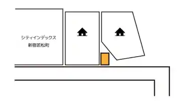 特P 《軽・コンパクト》若松町8-4駐車場の図面