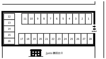 特P 勝田台北駐車場の図面