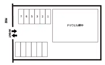 特P ドゥウェル婦中駐車場の図面