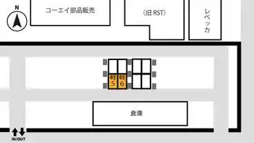 特P 【コンパクトカーまで】東町月極駐車場の図面