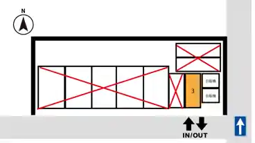 特P 【軽・コンパクトカー専用】銀座13-36駐車場の図面