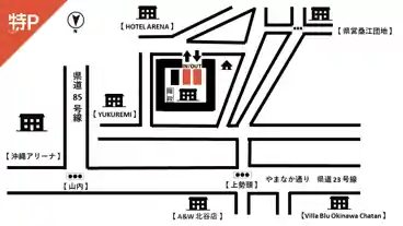 特P 桑江538-21駐車場の図面