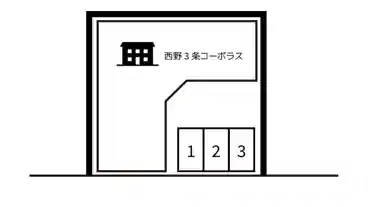 特P 西野三条9丁目2-8駐車場の車室