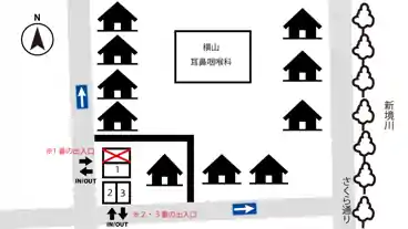 特P 那加門前町1-2駐車場の図面