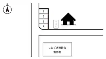 特P 向陽台3-2-9駐車場の図面