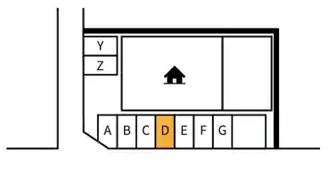 特P 【D車室】中原2-2-47駐車場の図面