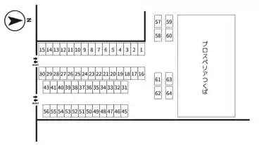 特P プロスペリアつくば駐車場の図面