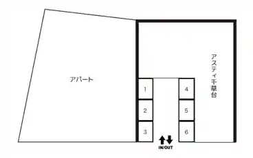 特P 《バイク専用》アスティ千草台バイク駐車場の図面