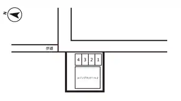 特P 桜2−34−3駐車場の図面