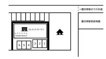 特P クレメントガーデン駐車場の図面