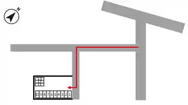 特P 【バイク】小松通2-4-12駐車場の図面