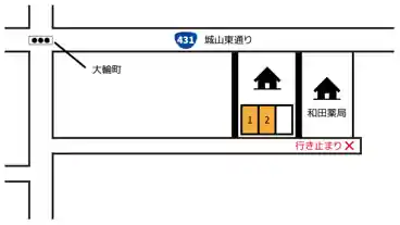 特P 大輪町392-6駐車場の図面