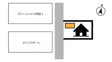 特P 北町8丁目25-6駐車場の図面