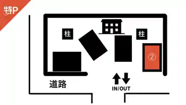 特P 《軽自動車》田原257-8駐車場の図面