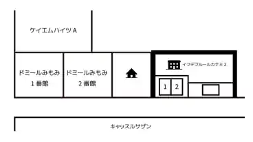 特P 実籾4-10-23駐車場の図面