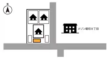 特P 《軽自動車》堀切8丁目3-24駐車場の図面