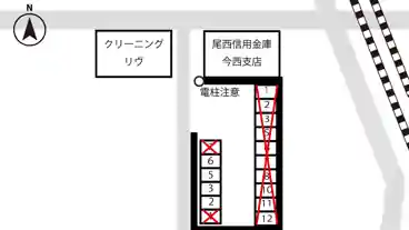 特P 今伊勢町宮後字郷東51-3駐車場 の図面