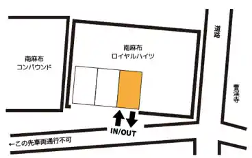 特P 《高さ制限あり》南麻布3-10-18駐車場の図面