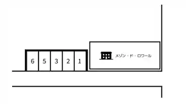 特P 《軽・コンパクト》向125駐車場の図面