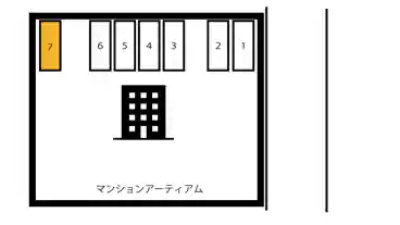 特P 【7番】《軽・コンパクト》中央町6-180駐車場の図面