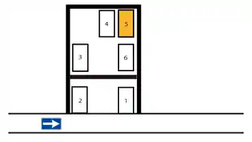 特P 【5番・軽自動車】川辺町２丁目1-17駐車場の図面