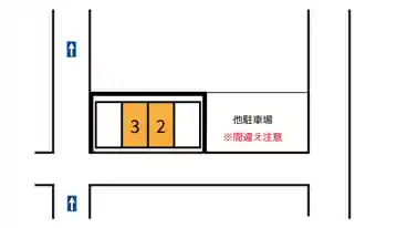 特P 二葉町8-1駐車場の図面